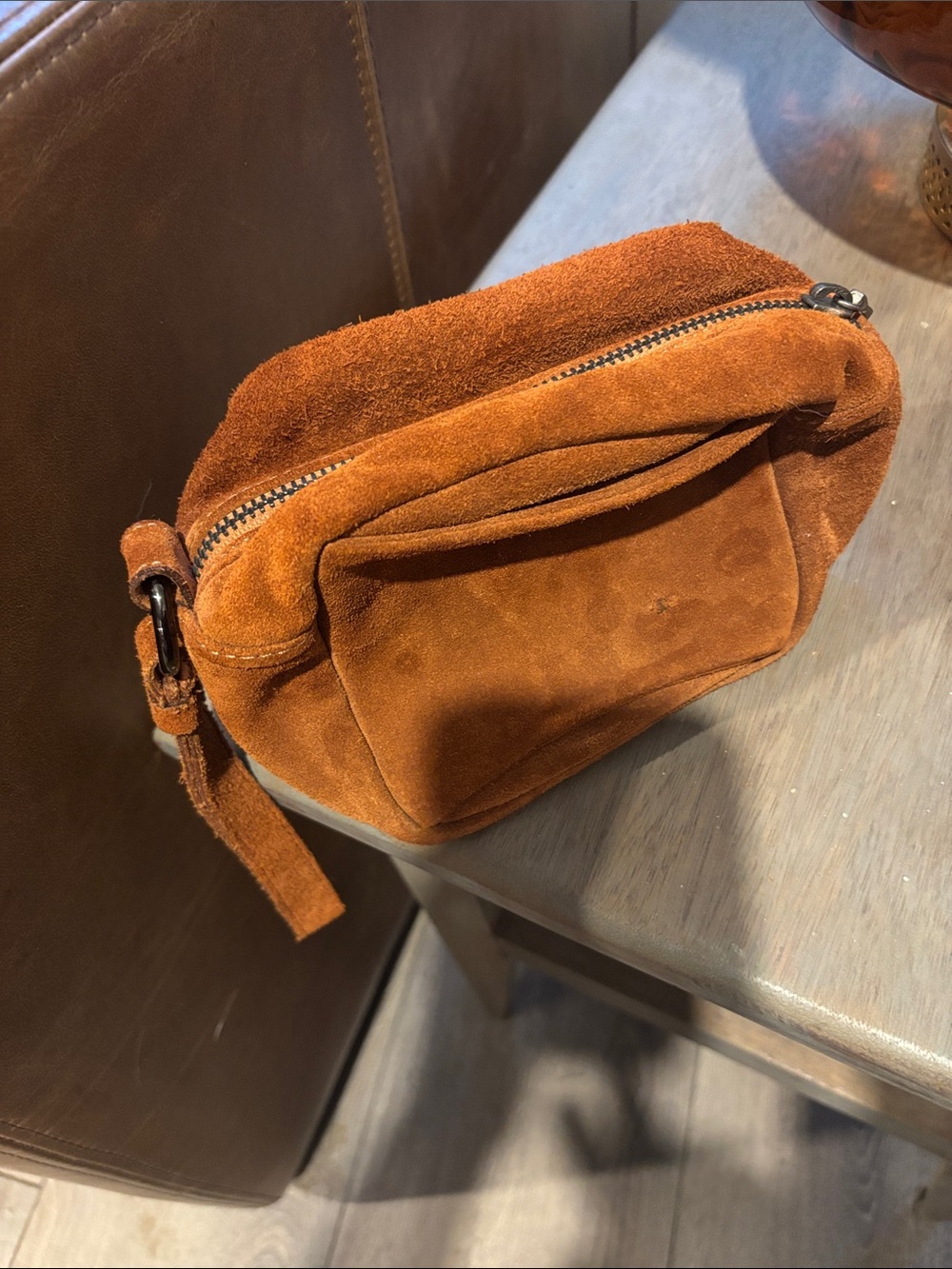 Missoni Burnt Orange Suede Pouch